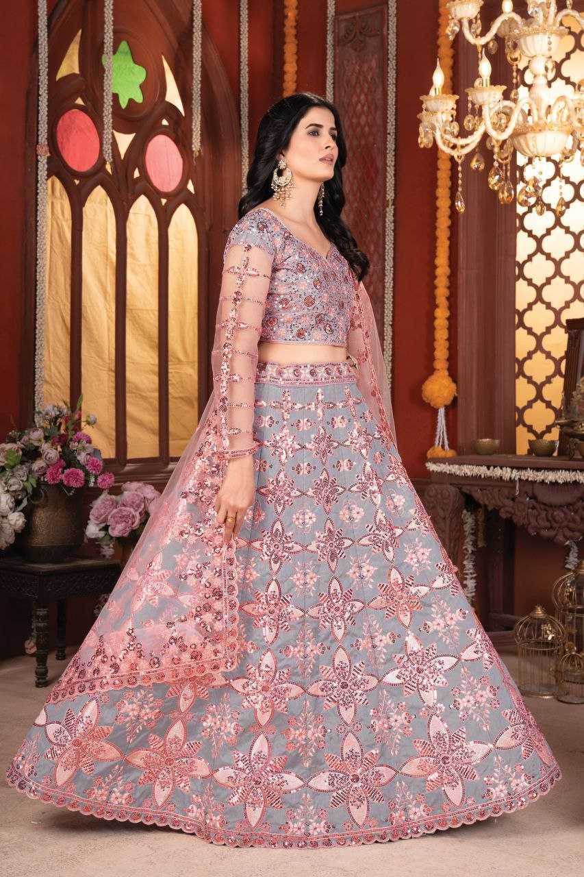 Silk Designer Traditional Embroidered Lehenga - MYLUXURY LANE ENTERPRISE